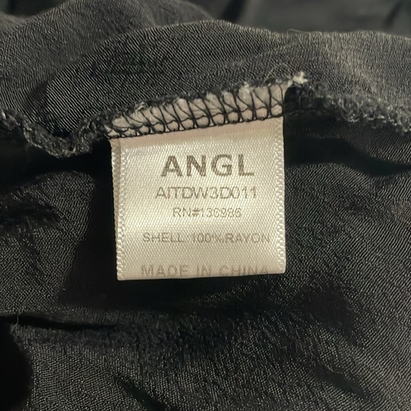 Angl Black Fringe Top - Picture 4 of 4
